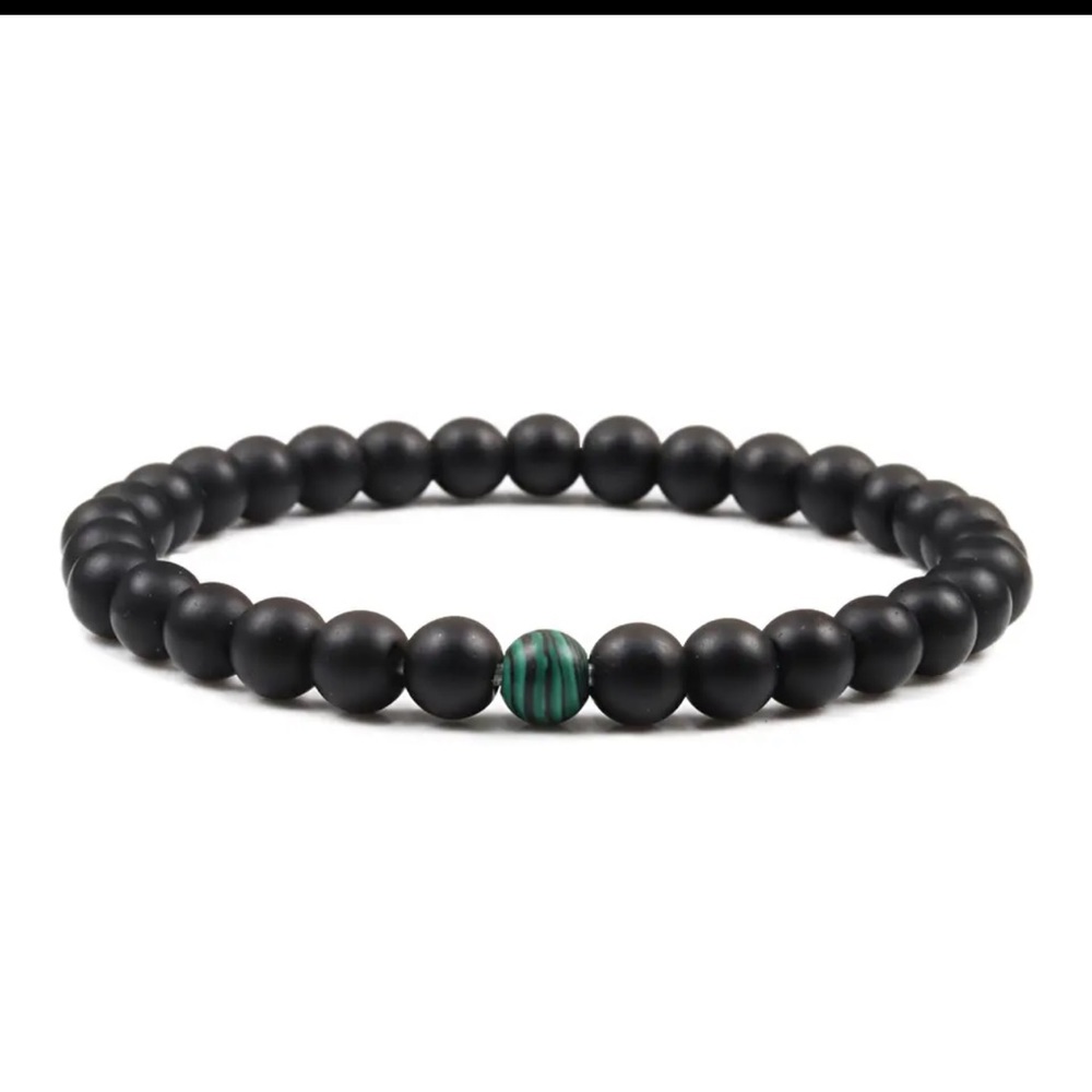 $3 Matte Obsidian And Malachite Natural stone Bracelet. New. $3 if bundl…